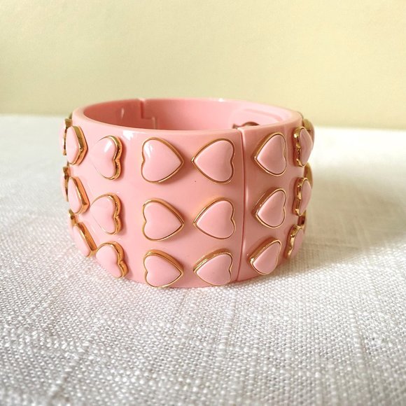 Betsey Johnson Candy Heart Lucite Watch in Pink - Picture 6 of 8